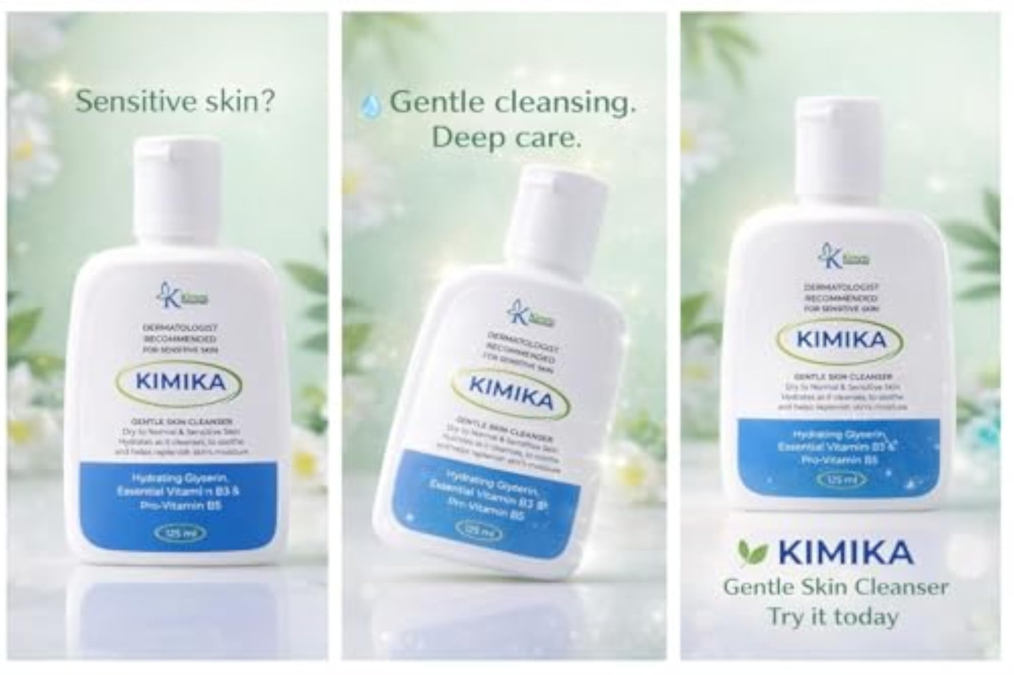 Gentle Skin Cleanser for Dry to Normal & Sensitive Skin, Hydrating
